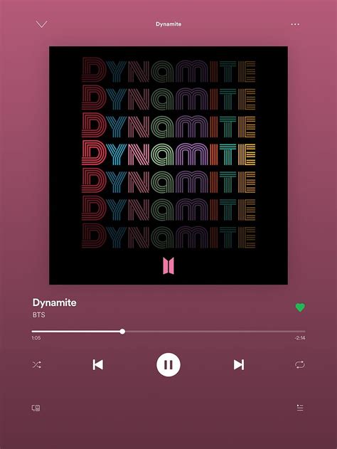 Dynamite Bts Spotify Aesthetic HD Phone Wallpaper Pxfuel