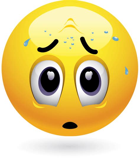 Sweating Emoticon Emoticon Excited Emoji Funny Emoji