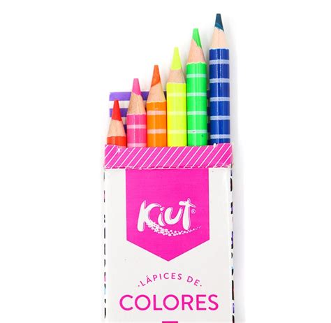 Lapices De Colores Norma Kiut Tonos Neon 6 Pzas