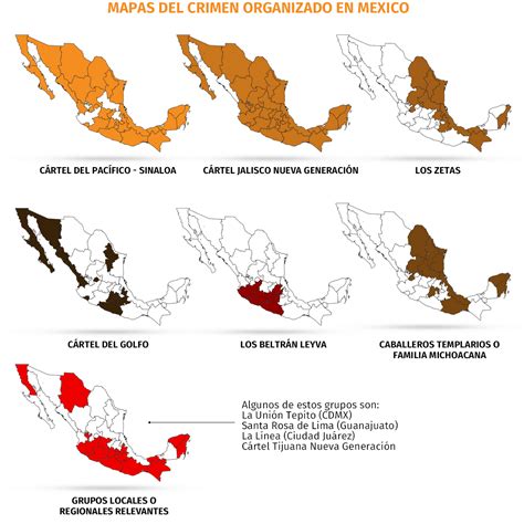 Cjng Y Cártel De Sinaloa Dos Organizaciones Criminales Dominan El Mapa Del Narco En México