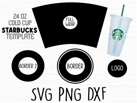 Starbucks Template Svg Starbucks Full Wrap Template Svg | Etsy