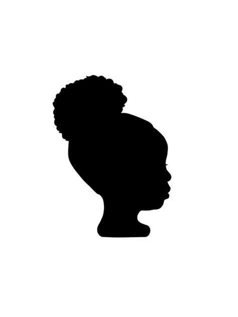 Black Woman Afro Silhouette At Getdrawings Free Download