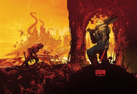 DOOM Eternal Collector's Edition steelbook art. : Doom