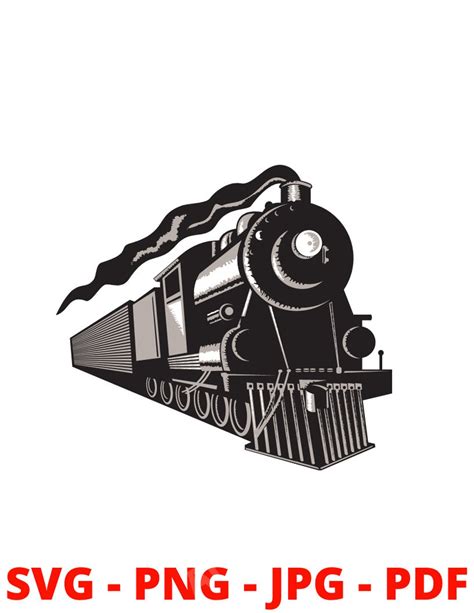 Locomotive Svg Train Svg Steam Engine Svg Instant Etsy