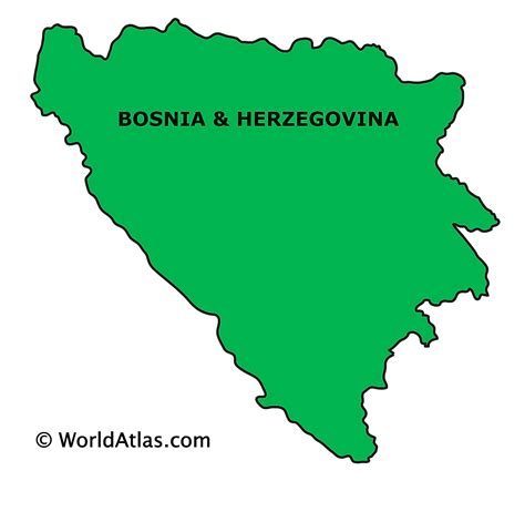 Mapas De Bosnia Y Herzegovina Atlas Del Mundo