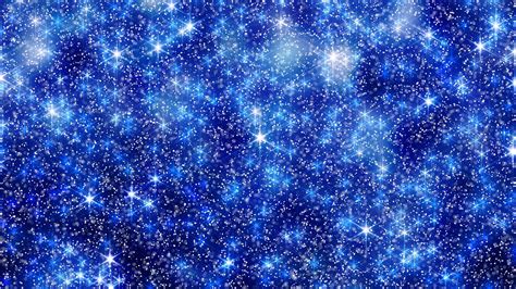 Blue Glitter Stars Wallpaper