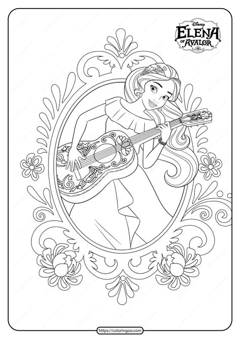 Elena Printable Coloring Pages Of Avalor Sketch Coloring Page Porn