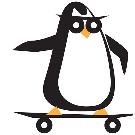 Pin Go The Skateboarding Penguin
