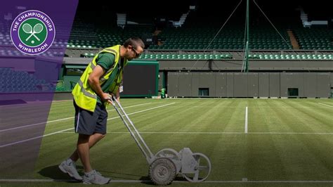 What is the wimbledon 2021 crowd capacity and how many fans can attend grand slam? Painting the Centre Court lines for Wimbledon 2018 - YouTube
