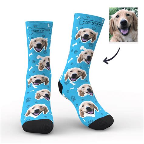 T For Dog Mom Custom Dog Face Socks Myfacesocksau