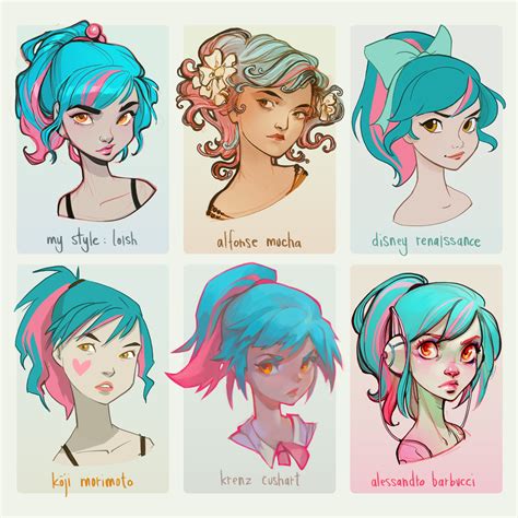 Style Challenge By Loish Art Style Challenge Different Art Styles