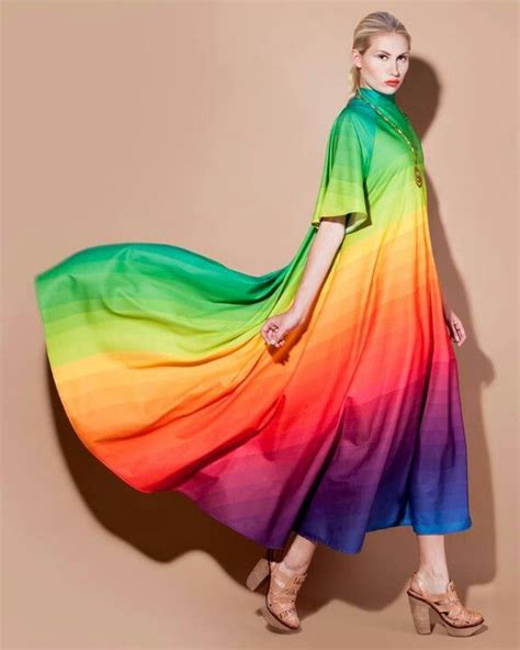 Rainbow Dress Rainbow Fashion Rainbow Outfit Rainbow Dress