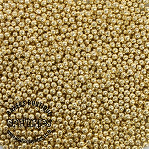 Sprinkle Dragee Gold 4mm Bakers Boutique