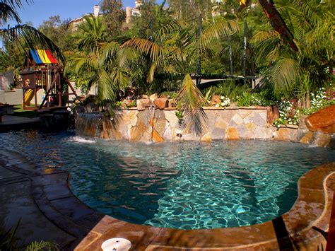 Beautiful Freeform Tropical Pools Tropical Pool San Diego By