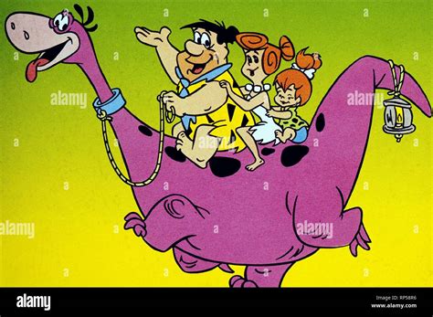 Dinofredwilmapebbles The Flintstones 1960 Stock Photo Alamy