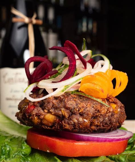 Scope delivery is the best way to order fastfood with home delivery. Bunless Black Bean Burger | Food, Weird food, Fast food