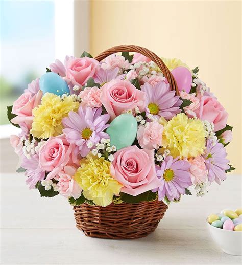Easter Egg Basket Easter Flower Arrangements Easter Floral