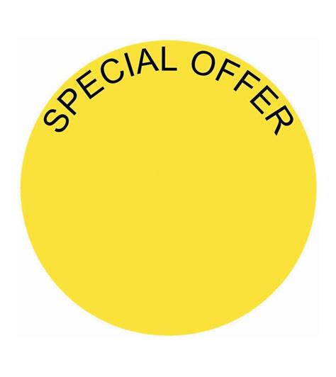 Adhesive Special Offer Circle Free Delivery On All Orders Over ¶œ85