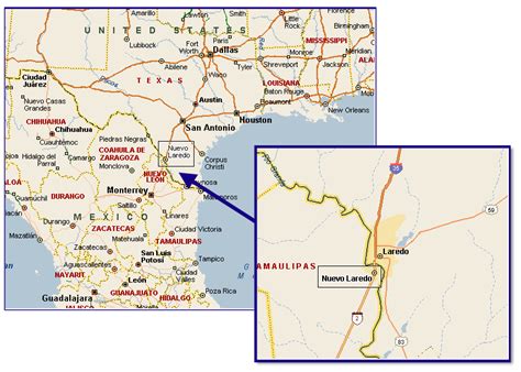 Map of Laredo Texas - TravelsMaps.Com