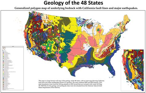 Geologic Map Of The United States Map Of Western Hemisphere