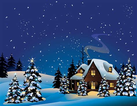 Christmas Cabin Clipart