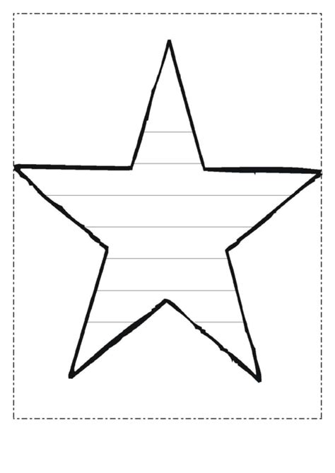 Star Writing Template Printable Pdf Download