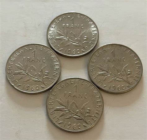 Mavin 4x 1960 1 Franc Collectors Coins