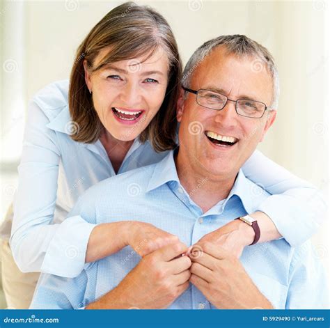 Portrait Of Happy Old Couple Having Fun Stock Photo Image Of Elderly