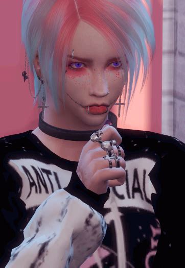 House Of Dead Sims 4 Pastel Goth Makeup