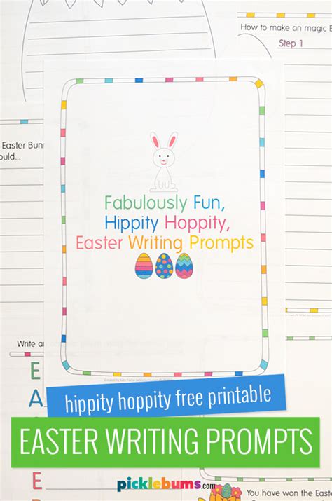 Just print out some of the extra lined paper so they can. Free Printable Easter Writing Prompts for Kids - Picklebums