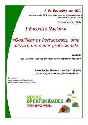 Centro Novas Oportunidades Qualificar os Portugueses uma missão um dever profissional