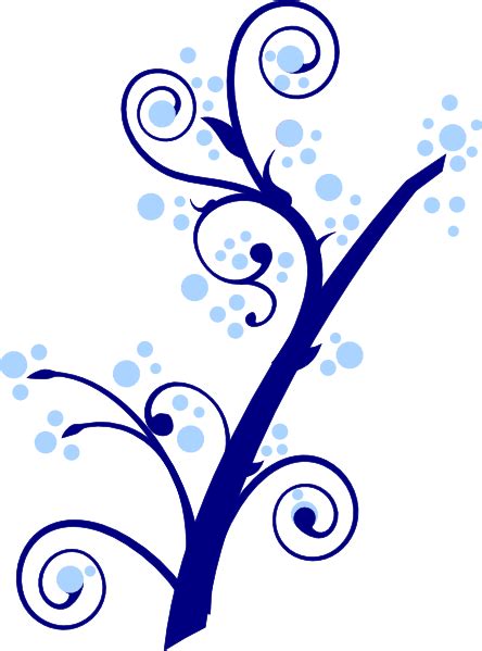 Blue Tree Branch Clip Art At Vector Clip Art Online