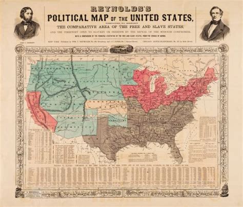 Reynolds S Political Map Of The United States Designed To Exhibit The