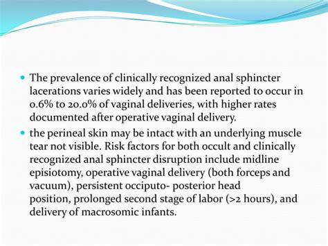 Perineal Lacerations