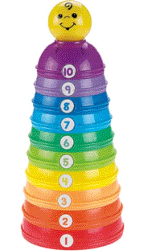 Fisher Price Baby Stacking And Nesting Stack And Roll Cups Set Of 10 Toys