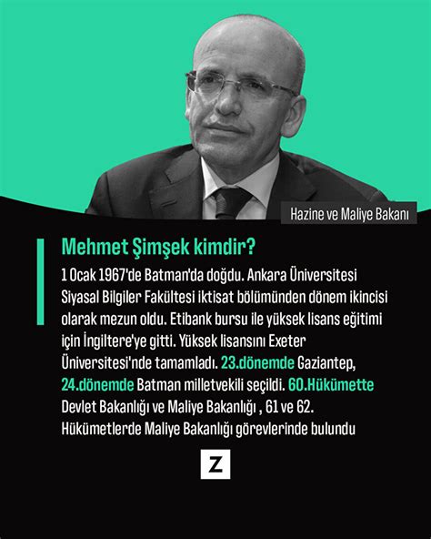 Yeni Hazine ve Maliye Bakanı Mehmet Şimşek kimdir