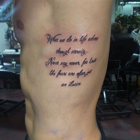 40 Rib Quote Tattoo Designs For Men Reminder Ink Ideas Artofit