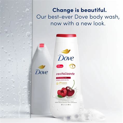 Dove Body Wash Revitalizante Cherry And Chia Milk 20 Oz Revitalize Your