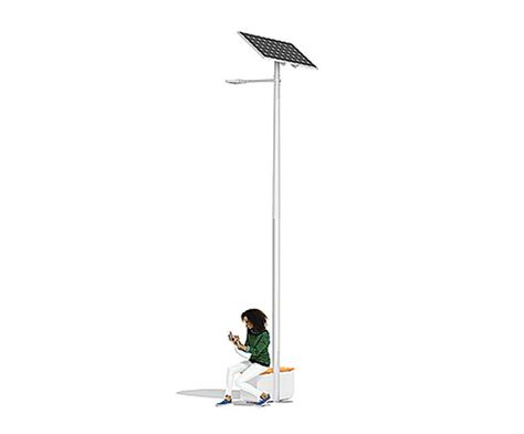 Engo 3in1 Smart Solar Street Light With Charging Station Renewable On