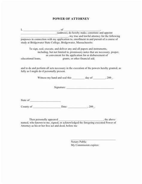 25 Unlimited Power Of Attorney Form Business Template Example Power