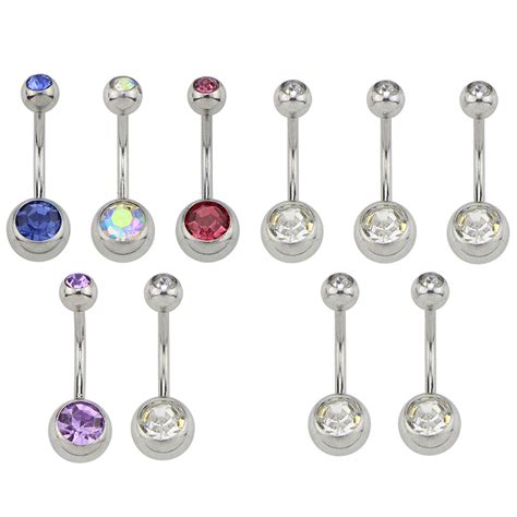 16pcs Body Piercing Ornaments Kit With Needle Pack Belly Button Piercing Tool Ebay