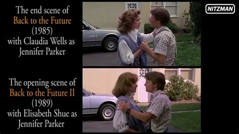 Back To The Future 1 2 Comparison End And Opening Scene Youtube