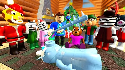 New Roblox Piggy Winter Holiday Event With Doggy Escape The Christmas