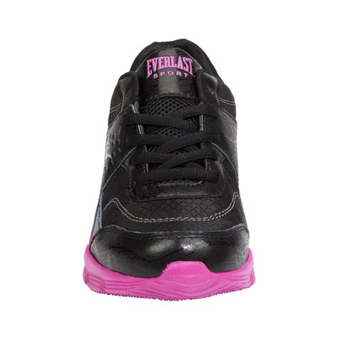 Everlast Womens L Sleek Athletic Shoe Blackfuchsia