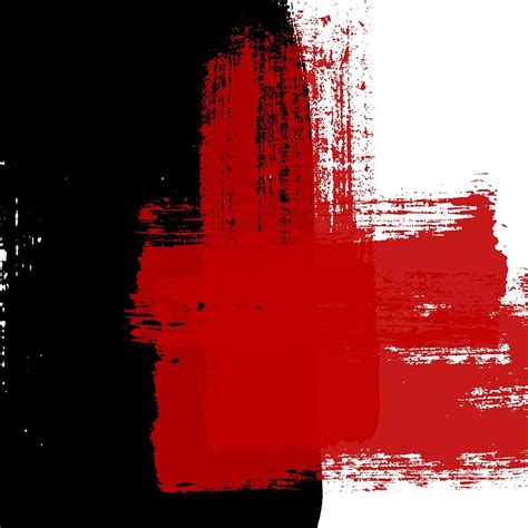 Red And Black Abstract Painting By Vesna Antic Pixels