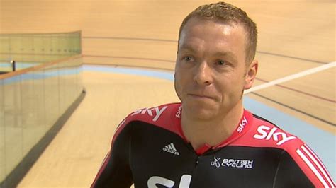 Sir Chris Hoy Makes First Ride In New Glasgow Velodrome Bbc News