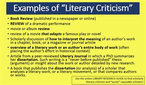 Literary Criticism Database