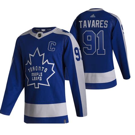 The jersey features performance poly fabric and a new lightweight crest and numbering system that make the jersey 19% lighter than its predecessor. Toronto Maple Leafs #91 John Tavares Blue Men's Adidas ...