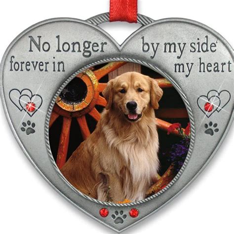 Pet Dog Memorial Picture Ornament Heart Shaped Photo Frame Pet