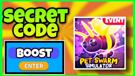 Secret Code Pet Swarm Simulator Roblox Pet Swarm Simulator Codes